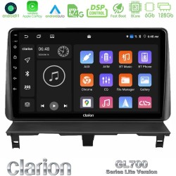 Clarion GL700 Lite Series 8Core Android11 6+128GB Peugeot Partner / Citroën Berlingo 2002-2008 Navigation Multimedia Tablet 9" Με Carplay & Android Auto