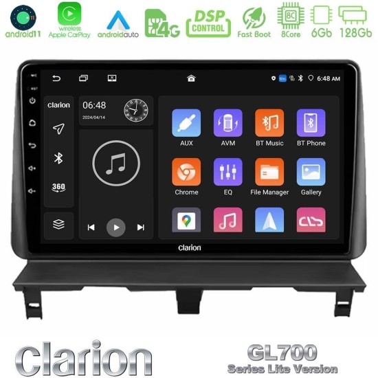 Clarion GL700 Lite Series 8Core Android11 6+128GB Peugeot Partner / Citroën Berlingo 2002-2008 Navigation Multimedia Tablet 9" Με Carplay & Android Auto Clarion GL700 Lite Series 8Core Android11 6+128GB Peugeot Partner / Citroën Berlingo 2002-2008 Navigation Multimedia Tablet 9" Με Carplay & Android Auto