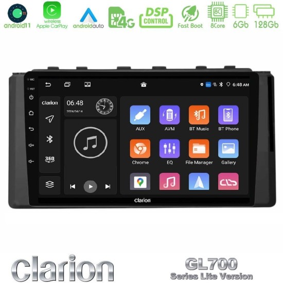 Clarion GL700 Lite Series 8Core Android11 6+128GB Subaru BRZ / Toyota GR86 2022-> Navigation Multimedia Tablet 9" Με Carplay & Android Auto