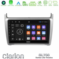 Clarion GL700 Lite Series 8Core Android11 6+128GB Vw Polo 2014-2017 Navigation Multimedia Tablet 9" Με Carplay & Android Auto (Silver) Clarion GL700 Lite Series 8Core Android11 6+128GB Vw Polo 2014-2017 Navigation Multimedia Tablet 9" Με Carplay & Android Auto (Silver)