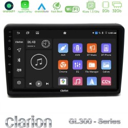 Clarion GL300 Series 4Core Android11 2+32GB Citroen C5 2008-2019 Navigation Multimedia Tablet 10" Με Carplay & Android Auto Clarion GL300 Series 4Core Android11 2+32GB Citroen C5 2008-2019 Navigation Multimedia Tablet 10" Με Carplay & Android Auto