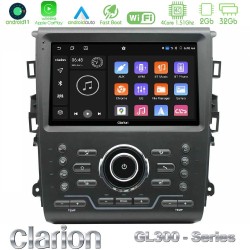 Clarion GL300 Series 4Core Android11 2+32GB Ford Mondeo 2014-2021 Navigation Multimedia Tablet 9" Με Carplay & Android Auto Clarion GL300 Series 4Core Android11 2+32GB Ford Mondeo 2014-2021 Navigation Multimedia Tablet 9" Με Carplay & Android Auto