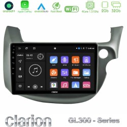 Clarion GL300 Series 4Core Android11 2+32GB Honda Jazz (Fit) 2009-2013 RHD Navigation Multimedia Tablet 10" Με Carplay & Android Auto