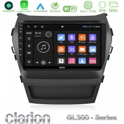 Clarion GL300 Series 4Core Android11 2+32GB Hyundai iX45 2012-2017 Navigation Multimedia Tablet 9" Με Carplay & Android Auto