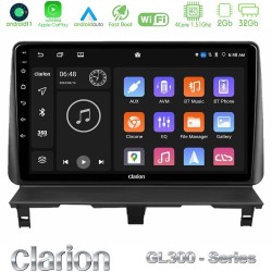 Clarion GL300 Series 4Core Android11 2+32GB Peugeot Partner / Citroën Berlingo 2002-2008 Navigation Multimedia Tablet 9" Με Carplay & Android Auto