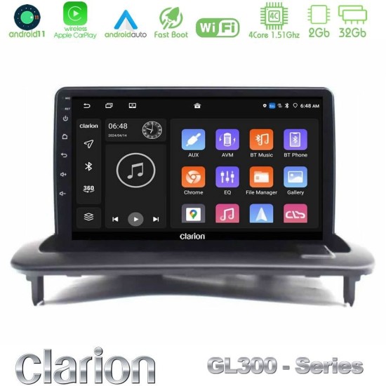 Clarion GL300 Series 4Core Android11 2+32GB Volvo S40/C30/C70 Navigation Multimedia Tablet 9" Με Carplay & Android Auto Clarion GL300 Series 4Core Android11 2+32GB Volvo S40/C30/C70 Navigation Multimedia Tablet 9" Με Carplay & Android Auto