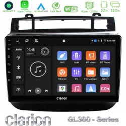 Clarion GL300 Series 4Core Android11 2+32GB VW Touareg 2011-2018 Navigation Multimedia Tablet 9" Με Carplay & Android Auto