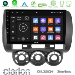 Clarion GL300+ Series 4Core Android11 4+64GB Honda Jazz (Fit) 2002-2008 (RHD) Manual A/C Navigation Multimedia Tablet 9"