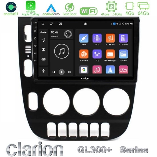 Clarion GL300+ Series 4Core Android11 4+64GB Mercedes ML Class (W163) 1998-2005 Navigation Multimedia Tablet 9"