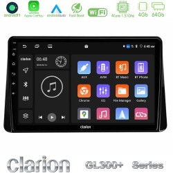 Clarion GL300+ Series 4Core Android11 4+64GB Mitsubishi Eclipse Cross 2018-2023 Navigation Multimedia Tablet 9"