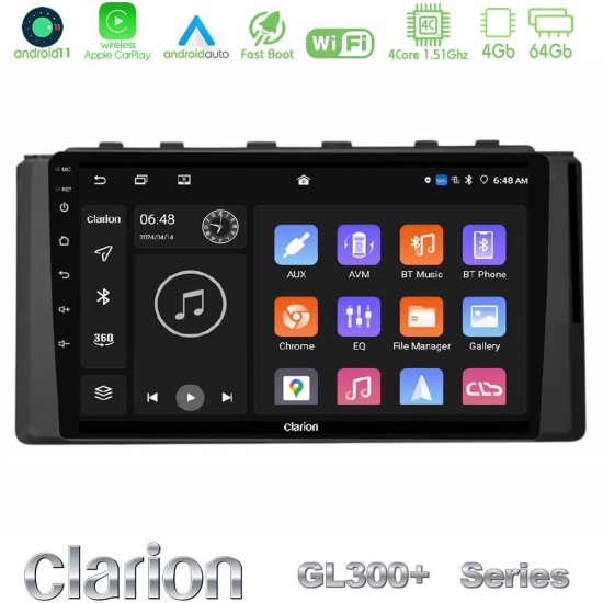 Clarion GL300+ Series 4Core Android11 4+64GB Subaru BRZ / Toyota GR86 2022-> Navigation Multimedia Tablet 9"