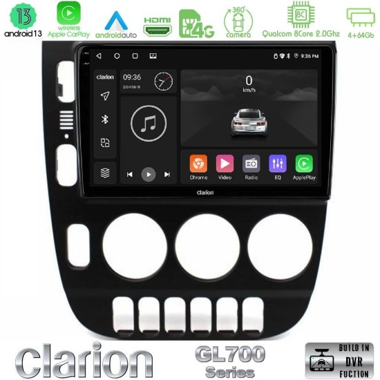 Clarion GL700 Series 8Core Android13 4+64GB Mercedes ML Class (W163) 1998-2005 Navigation Multimedia Tablet 9" Με Carplay & Android Auto