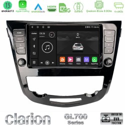 Clarion GL700 Series 8Core Android13 4+64GB Nissan Qashqai J11 (AUTO A/C) Navigation Multimedia Tablet 9" Με Carplay & Android Auto Clarion GL700 Series 8Core Android13 4+64GB Nissan Qashqai J11 (AUTO A/C) Navigation Multimedia Tablet 9" Με Carplay & Android Auto