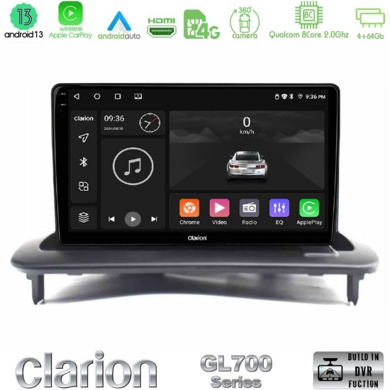 Clarion GL700 Series 8Core Android13 4+64GB Volvo S40/C30/C70 Navigation Multimedia Tablet 9" Με Carplay & Android Auto Clarion GL700 Series 8Core Android13 4+64GB Volvo S40/C30/C70 Navigation Multimedia Tablet 9" Με Carplay & Android Auto