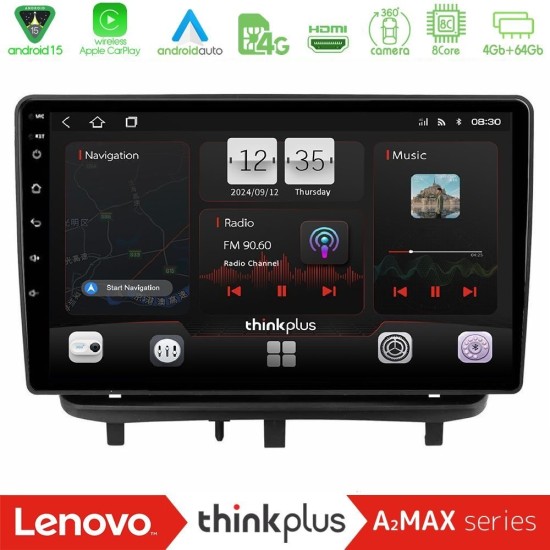 Lenovo Thinkplus A2MAX Series 8Core Android15 4+64GB Opel Corsa D 2006-2014 Navigation Multimedia Tablet 9" (Top Mount)
