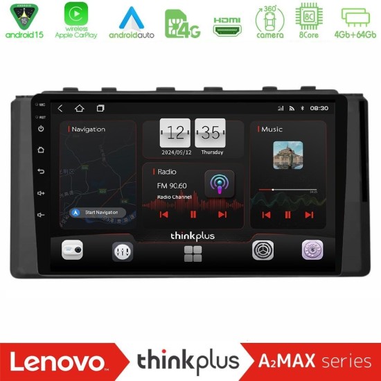 Lenovo Thinkplus A2MAX Series 8Core Android15 4+64GB Subaru BRZ / Toyota GR86 2022-> Navigation Multimedia Tablet 9"