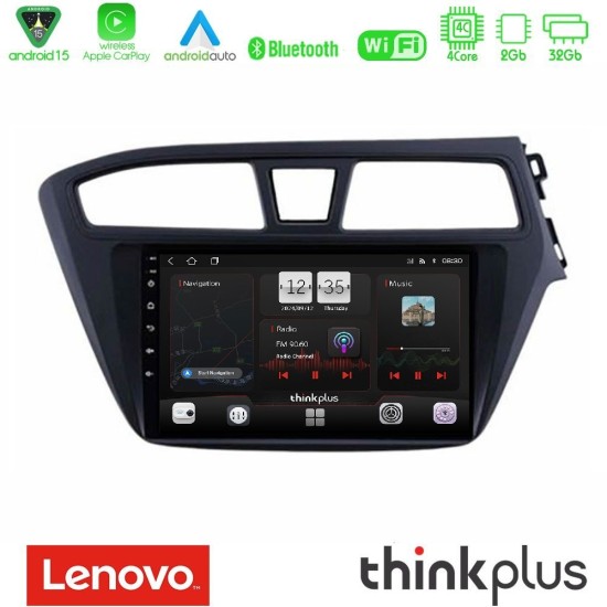 Lenovo Thinkplus Series 4Core Android15 2+32GB Hyundai i20 2014-2018 RHD Navigation Multimedia Tablet 9" Με Carplay & Android Auto Lenovo Thinkplus Series 4Core Android15 2+32GB Hyundai i20 2014-2018 RHD Navigation Multimedia Tablet 9" Με Carplay & Android Auto