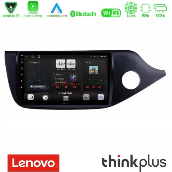 Lenovo Thinkplus Series 4Core Android15 2+32GB Kia Cee’d/ProCeed 2013-2017 RHD Navigation Multimedia Tablet 9" Με Carplay & Android Auto