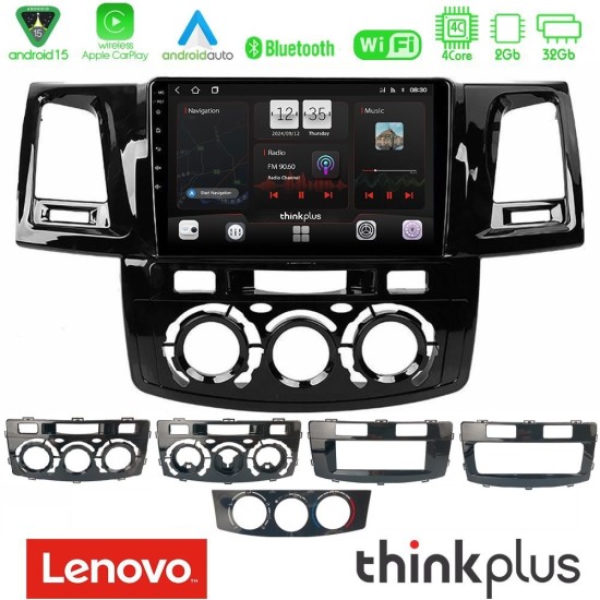 Lenovo Thinkplus Series 4Core Android15 2+32GB Toyota Hilux 2007-2016 Navigation Multimedia Tablet 9" Με Carplay & Android Auto Lenovo Thinkplus Series 4Core Android15 2+32GB Toyota Hilux 2007-2016 Navigation Multimedia Tablet 9" Με Carplay & Android Auto