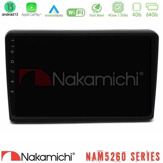 Nakamichi NAM5260 Series 4Core Android13 4+64GB Citroen C5 2008-2019 Navigation Multimedia Tablet 10" Με Carplay & Android Auto