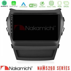 Nakamichi NAM5260 Series 4Core Android13 4+64GB Hyundai iX45 2012-2017 Navigation Multimedia Tablet 9" Με Carplay & Android Auto Nakamichi NAM5260 Series 4Core Android13 4+64GB Hyundai iX45 2012-2017 Navigation Multimedia Tablet 9" Με Carplay & Android Auto