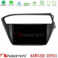 Nakamichi NAM5260 Series 4Core Android13 4+64GB Hyundai i20 2018-2020 RHD Navigation Multimedia Tablet 9" Με Carplay & Android Auto