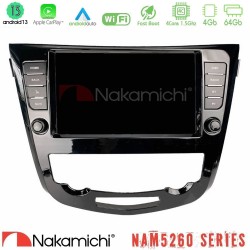 Nakamichi NAM5260 Series 4Core Android13 4+64GB Nissan Qashqai J11 (AUTO A/C) Navigation Multimedia Tablet 9" Με Carplay & Android Auto