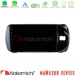 Nakamichi NAM5260 Series 4Core Android13 4+64GB Toyota Yaris (Vitz) 2015-2020 RHD Navigation Multimedia Tablet 9" Με Carplay & Android Auto