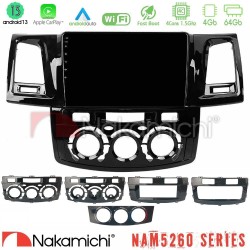 Nakamichi NAM5260 Series 4Core Android13 4+64GB Toyota Hilux 2007-2016 Navigation Multimedia Tablet 9" Με Carplay & Android Auto