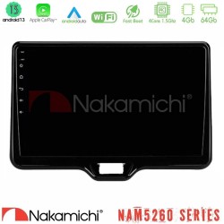 Nakamichi NAM5260 Series 4Core Android13 4+64GB Toyota Yaris Cross RHD 2020-> (Low Version) Navigation Multimedia Tablet 9" Με Carplay & Android Auto