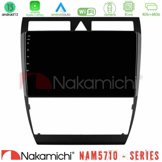 Nakamichi NAM5710 Series 8Core Android13 4+64GB Audi A6 (C5) 1997-2004 Navigation Multimedia Tablet 9" Nakamichi NAM5710 Series 8Core Android13 4+64GB Audi A6 (C5) 1997-2004 Navigation Multimedia Tablet 9"