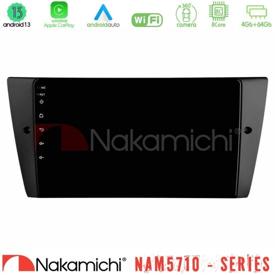 Nakamichi NAM5710 Series 8Core Android13 4+64GB  BMW 3 Series  2006-2011 Navigation Multimedia Tablet 9"