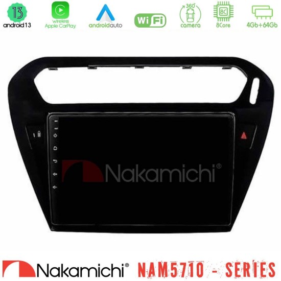 Nakamichi NAM5710 Series 8Core Android13 4+64GB  Citroen C-Elysee / Peugeot 301 Navigation Multimedia Tablet 9"   (Μαύρο))
