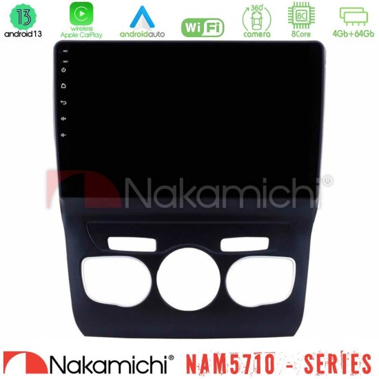 Nakamichi NAM5710 Series 8Core Android13 4+64GB  Citroen C4L Navigation Multimedia Tablet 10"