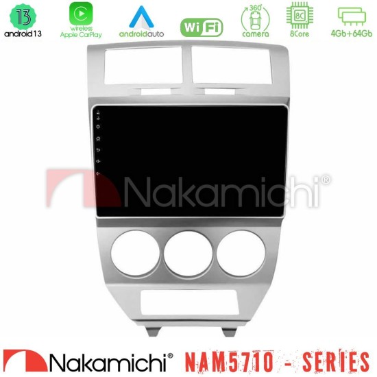 Nakamichi NAM5710 Series 8Core Android13 4+64GB  Dodge Caliber 2006-2011 Navigation Multimedia Tablet 10"