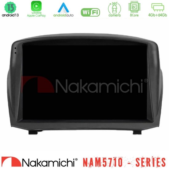 Nakamichi NAM5710 Series 8Core Android13 4+64GB  Ford Fiesta 2008-2012 Navigation Multimedia Tablet 9" (Oem Style)
