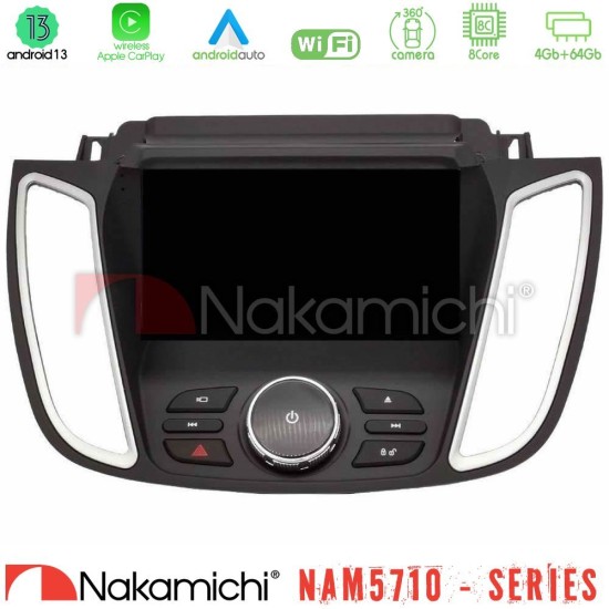 Nakamichi NAM5710 Series 8Core Android13 4+64GB  Ford Kuga/C-Max 2013-2019 Navigation Multimedia Tablet 9"