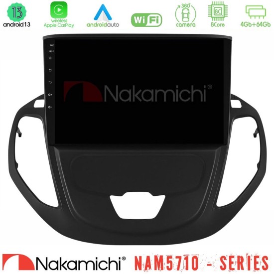 Nakamichi NAM5710 Series 8Core Android13 4+64GB  Ford Courier 2015-2023 Navigation Multimedia Tablet 9"