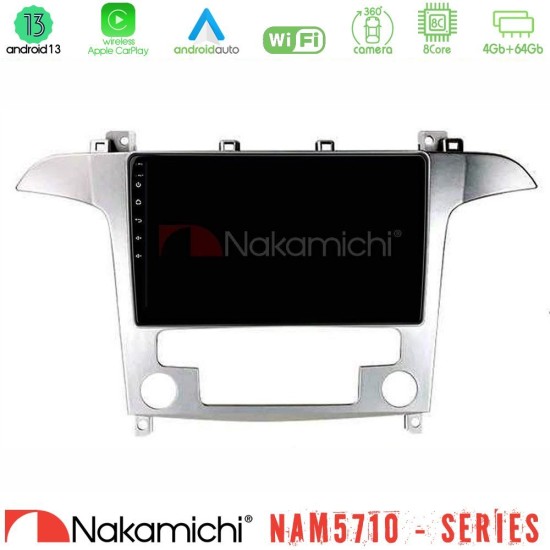 Nakamichi NAM5710 Series 8Core Android13 4+64GB  Ford S-Max 2006-2012 Navigation Multimedia Tablet 9"