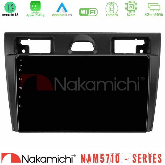 Nakamichi NAM5710 Series 8Core Android13 4+64GB  Ford Fiesta/Fusion Navigation Multimedia Tablet 9"