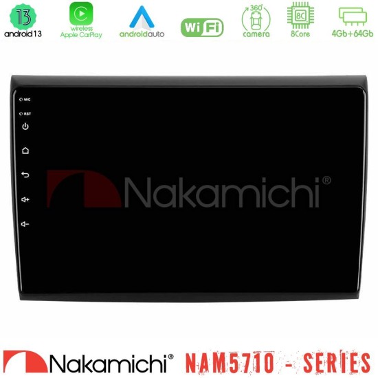 Nakamichi NAM5710 Series 8Core Android13 4+64GB  Fiat Bravo Navigation Multimedia Tablet 9"