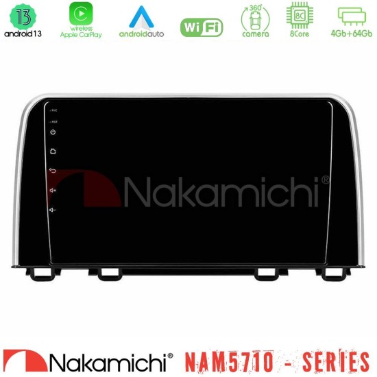 Nakamichi NAM5710 Series 8Core Android13 4+64GB  Honda CR-V 2019-> Navigation Multimedia Tablet 10"
