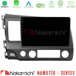Nakamichi NAM5710 Series 8Core Android13 4+64GB  Honda Civic 2006-2011 Navigation Multimedia Tablet 10" Με Carplay & Android Auto