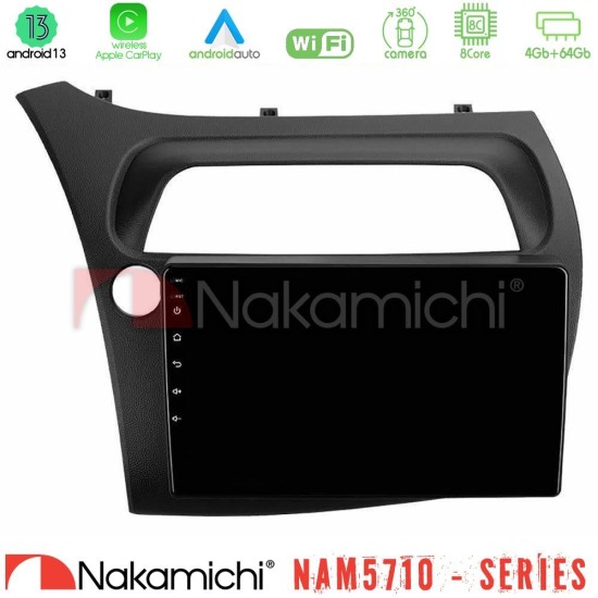 Nakamichi NAM5710 Series 8Core Android13 4+64GB Honda Civic Hatchback 2006-2011 Navigation Multimedia Tablet 9" Nakamichi NAM5710 Series 8Core Android13 4+64GB Honda Civic Hatchback 2006-2011 Navigation Multimedia Tablet 9"