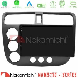 Nakamichi NAM5710 Series 8Core Android13 4+64GB  Honda Civic 2001-2005 Navigation Multimedia Tablet 9"