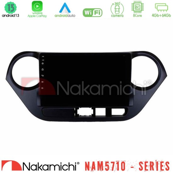 Nakamichi NAM5710 Series 8Core Android13 4+64GB Hyundai i10 2014-2020 Navigation Multimedia Tablet 9" Nakamichi NAM5710 Series 8Core Android13 4+64GB Hyundai i10 2014-2020 Navigation Multimedia Tablet 9"