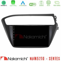 Nakamichi NAM5710 Series 8Core Android13 4+64GB Hyundai i20 2018-2020 RHD Navigation Multimedia Tablet 9"
