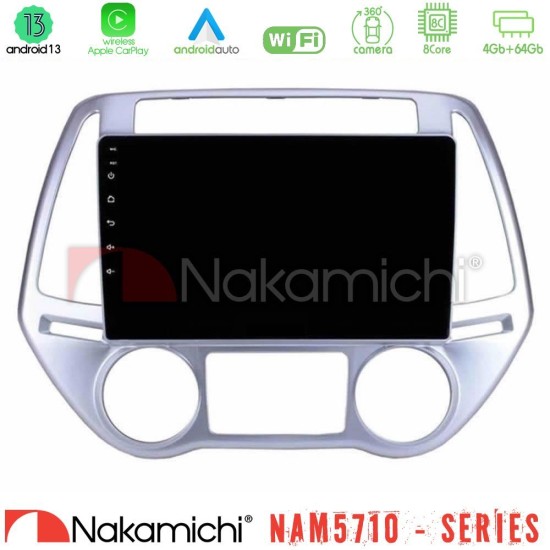 Nakamichi NAM5710 Series 8Core Android13 4+64GB Hyundai i20 2012-2014 Navigation Multimedia Tablet 9" Nakamichi NAM5710 Series 8Core Android13 4+64GB Hyundai i20 2012-2014 Navigation Multimedia Tablet 9"
