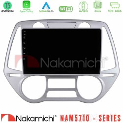 Nakamichi NAM5710 Series 8Core Android13 4+64GB  Hyundai i20 2009-2012 Auto A/C Navigation Multimedia Tablet 9"