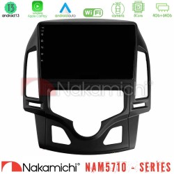 Nakamichi NAM5710 Series 8Core Android13 4+64GB  Hyundai i30 2007-2012 Auto A/C Navigation Multimedia Tablet 9"